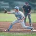 Skyline's Matt Blunk catches the ball at first for an out during the third inning of their game against Pioneer, Tuesday May 28.
Courtney Sacco I AnnArbor.com